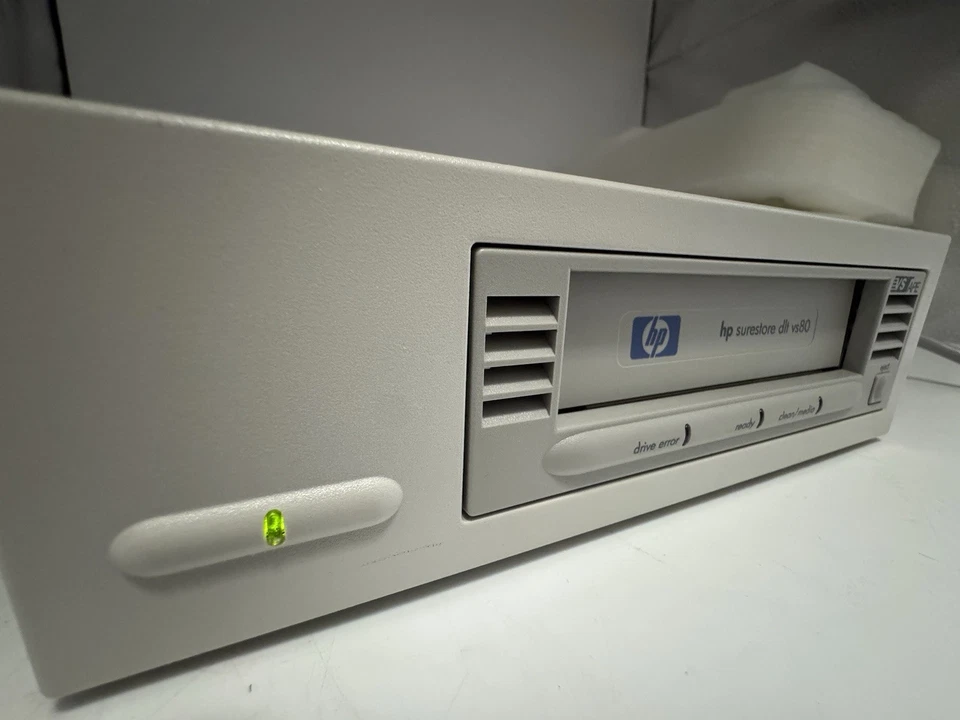 HP Superstore DLT C7503B VS80 40-80GB External Tape Drive Powers On Untested - Image 4 of 4