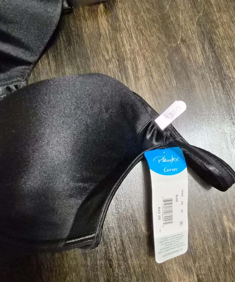 NUEVO SUJETADOR PLAYTEX LOVE MY CURVES NEGRO ESTILO 4848 talla 38D UNDERWIRE Foto 4 de 4