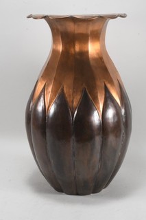 Q72V53 Vintage Copper Vase Floor Vase Umbrella Stand