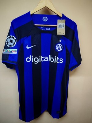 Lot of 2 Nike Inter Milan 2022 2023 Home Shirts BERTI 80 55 UCL Patch NWT XXL
