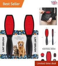 Versatile Double-Sided Lint Brush 2 Pack - Perfect for Clothes and Furniture