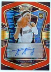 2020-21 Select Rookie Signatures Tyrell Terry FOTL Neon Orange Pulsar 28/30
