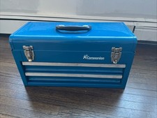 Machinist Tool Box Sears Companion Bench & Carry 2 Drawer Vintage Mechanic EUC