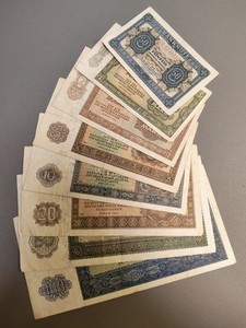 0,50 -100 Mark 1948 Deutsche Notenbank Satz