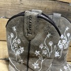 TWISTER GIRLS LILY BROWN & WHITE FLORAL EMBROIDERY SQUARE TOE COWBOY BOOTS SZ 12 — photo 6