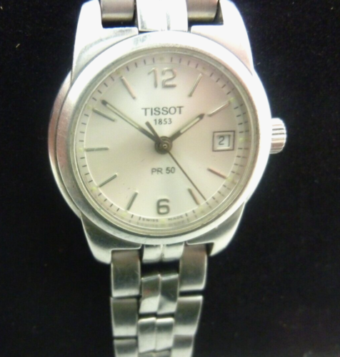 VINTAGE TISSOT 1853 SAPPHIRE CRUSTAL PR50 J326/426 LADIES WATCH RUNS GOOD