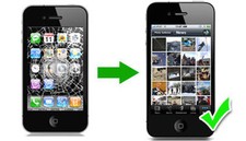 CENTRO ASSISTENZA RIPARAZIONE TOUCH SCREEN VETRO ROTTO IPHONE 4 NERO o BIANCO
