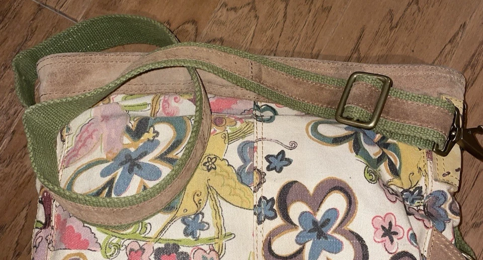 Bolso Hobo Boho Chic Inspirado en Colección Lucky Brand con Pájaros y Flores Foto 3 de 4