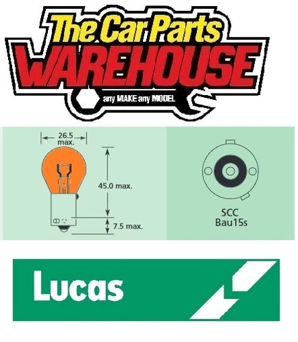 Lucas 581 Indicator, Side marker One Filament Bulb (R581 / LLB581) 12v 21w