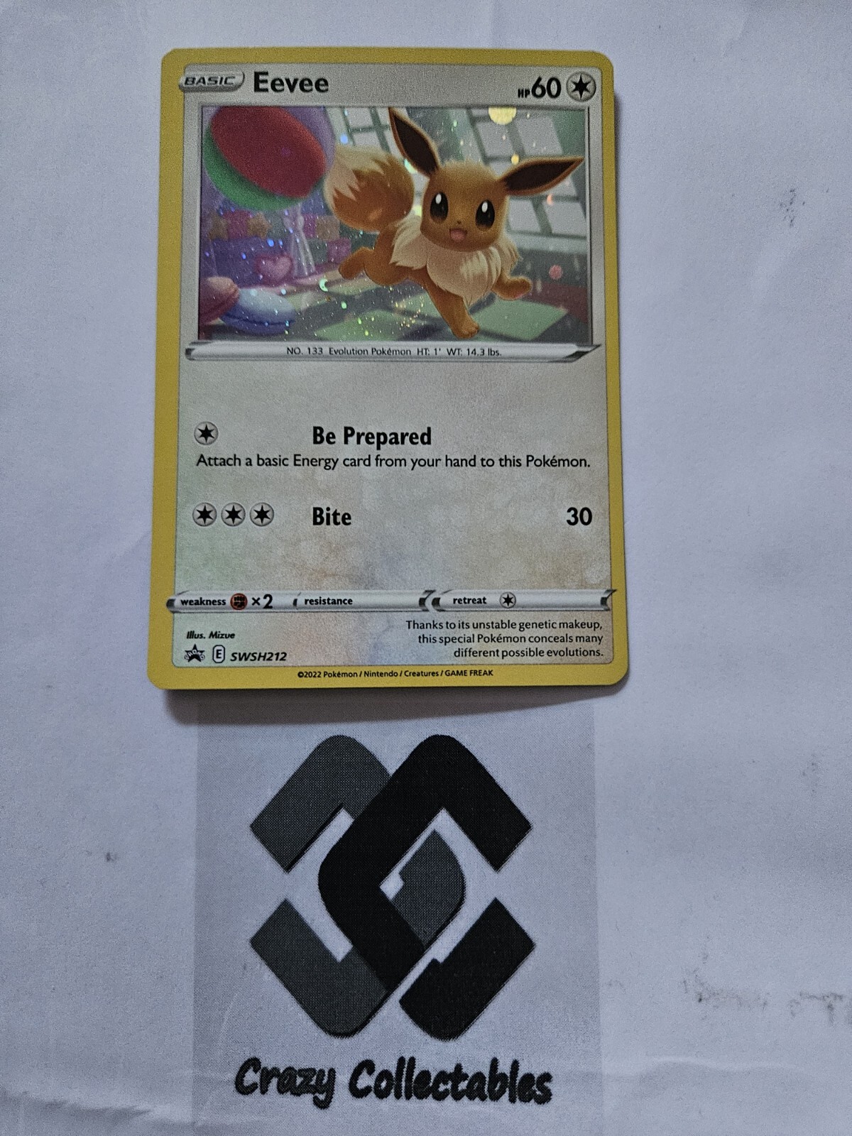 Pokemon Cards Eevee SWSH212 Promo  Holo Nr Mint Card
