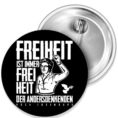 Freiheit ist immer Freiheit I Button Anstecker Aufkleber Auto-Magnet Aufnäher - Picture 1 of 4