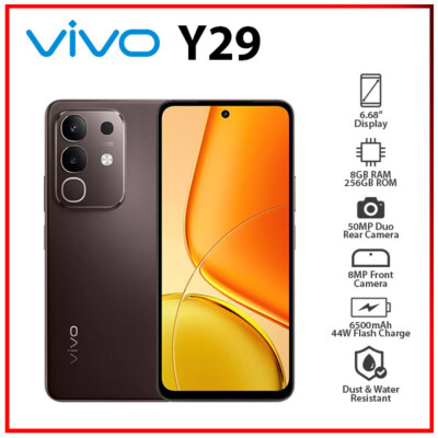 VIVO Y29 8GB+256GB BROWN Dual SIM Unlocked Octa Core Android Cell
