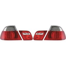Designrückleuchten Rückleuchten Set passend für BMW E46 -03 Cabrio LED Rot/Weiß