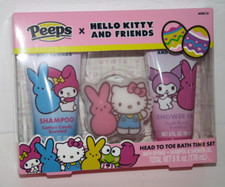 Hello Kitty Head to Toe Bath Time Set Easter Peeps Shampoo Shower Gel Sponge 3