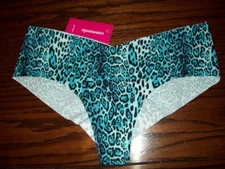 NWT COMMANDO STRETCH MICROFIBER GIRL SHORT PANTIES PEBBLES BLUE ANIMAL M / L