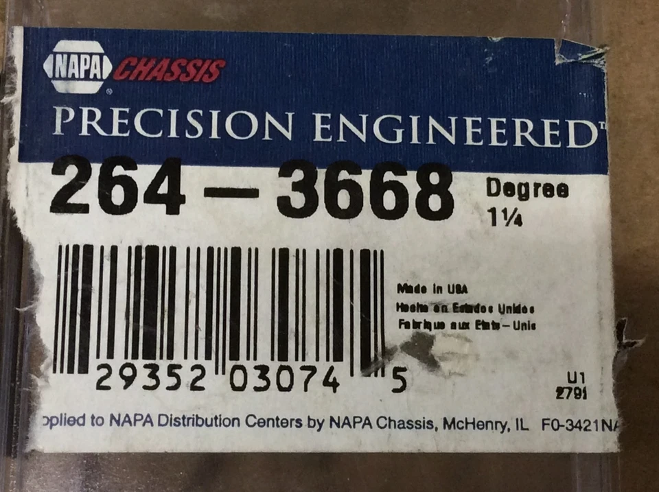 NUEVO NAPA 264-3668 Kit de pernos de inclinación de alineación Cantidad 1 Foto 2 de 4