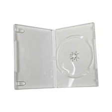 25 Solid White 14mm Standard Single CD DVD Movie Case Storage Box for Wii Game