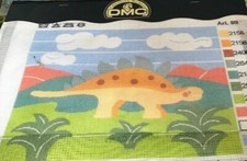 Steggy Stegosaurus Longstitch (Tapestry/Needlepoint) Canvas - DMC - 9.5" x 7"