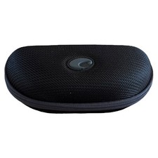 Costa Del Mar Zip Up Hard Sunglass Case Clamshell Gray Logo Black