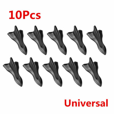 New 10x Black Vortex Generator 3D Shark Fin Jet Rear Roof Wing Spoiler Diffuser