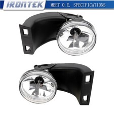 For 1994-2002 Dodge Ram 1500 2500 3500 Pair 2 Clear Lens Fog Lights Set Irontek