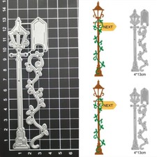 Street Lamp Metal Cutting Dies Scrapbook Paper Craft Mould Blade Punch Stencils