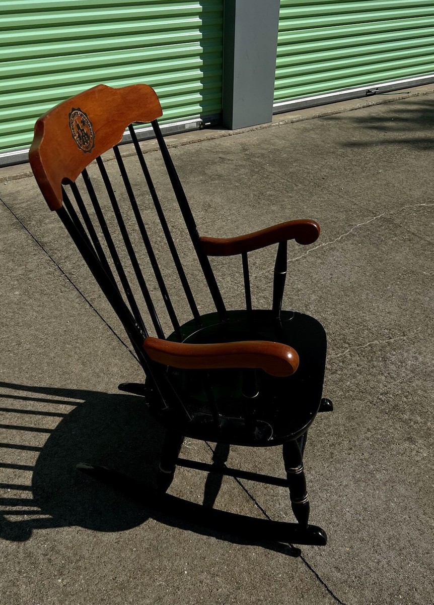Vintage San Diego State University Wood Rocking Chair Standard Chair Of  Gardner