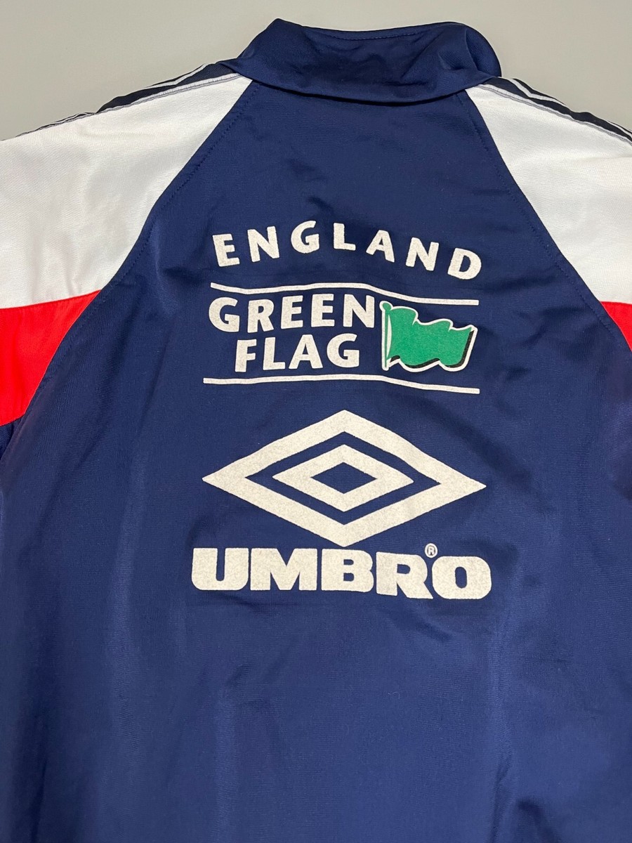 England Umbro Jacket Football Soccer Shirt Training Green England Umbro Jacket Football Soccer Shirt Training Green