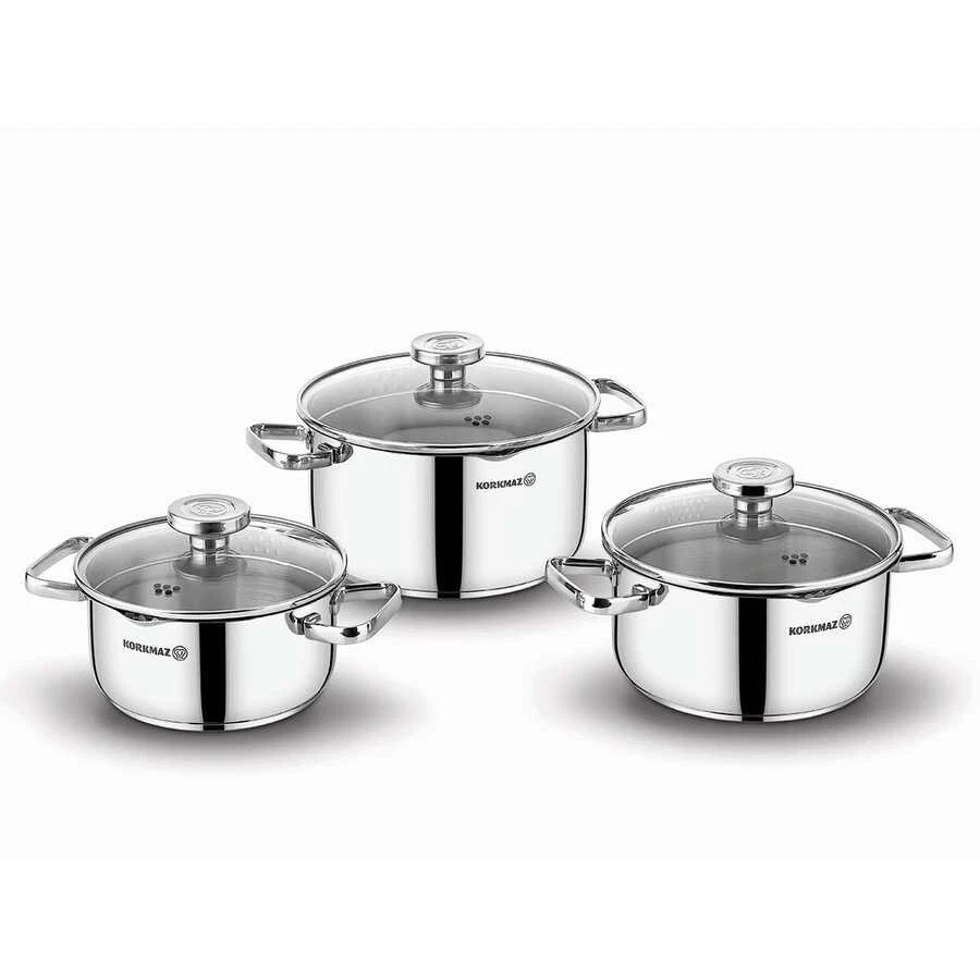 Korkmaz Samara 8 Piece Cookware Set