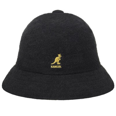 Kangol Unisex Bermuda Casual Bucket Hat 0397BC Black Gold Size S