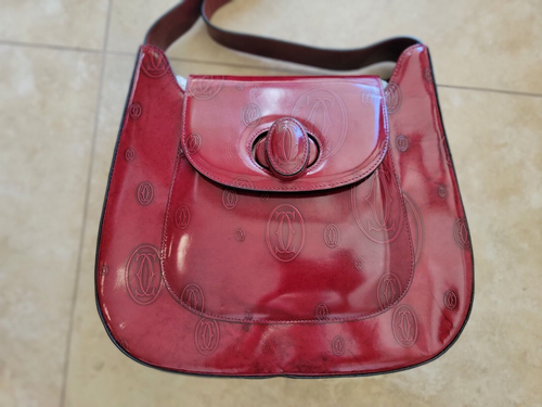 Cartier logo Happy Birthday shoulder handbag with turn lock. New, never used - Picture 3 of 8