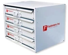 Durham Mfg 307-95 Four Sliding Drawer Parts Cabinet (Choose Rack Options)