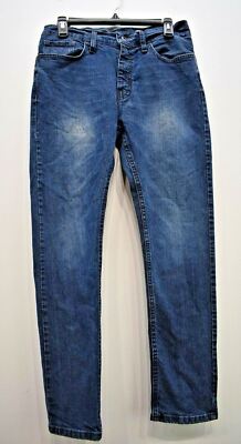 Nautica Womens Blue Slim-Fit Stretch Comfortable Casual Denim