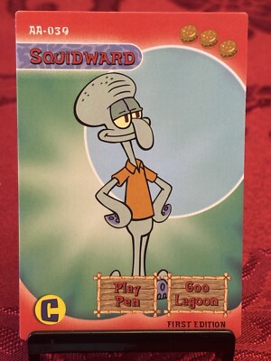 2003 Spongebob Squarepants TCG Aquatic Amigos Squidward AA-039 First Edition