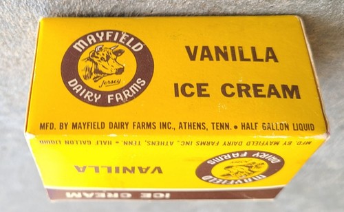 Vtg Mayfield Dairy Farms Salesman Sample Ice Cream Box & 2 Matchbooks Athens TN - Picture 6 of 17