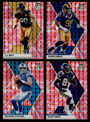 2020 Panini Mosaic Football Pink Mosaics Prizm Parallel Singles Choose Yours!