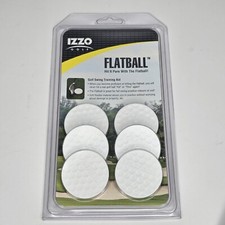 Izzo Golf Flatball Swing Golf Training Aid Kit FB-401 - 6 Flatballs Included