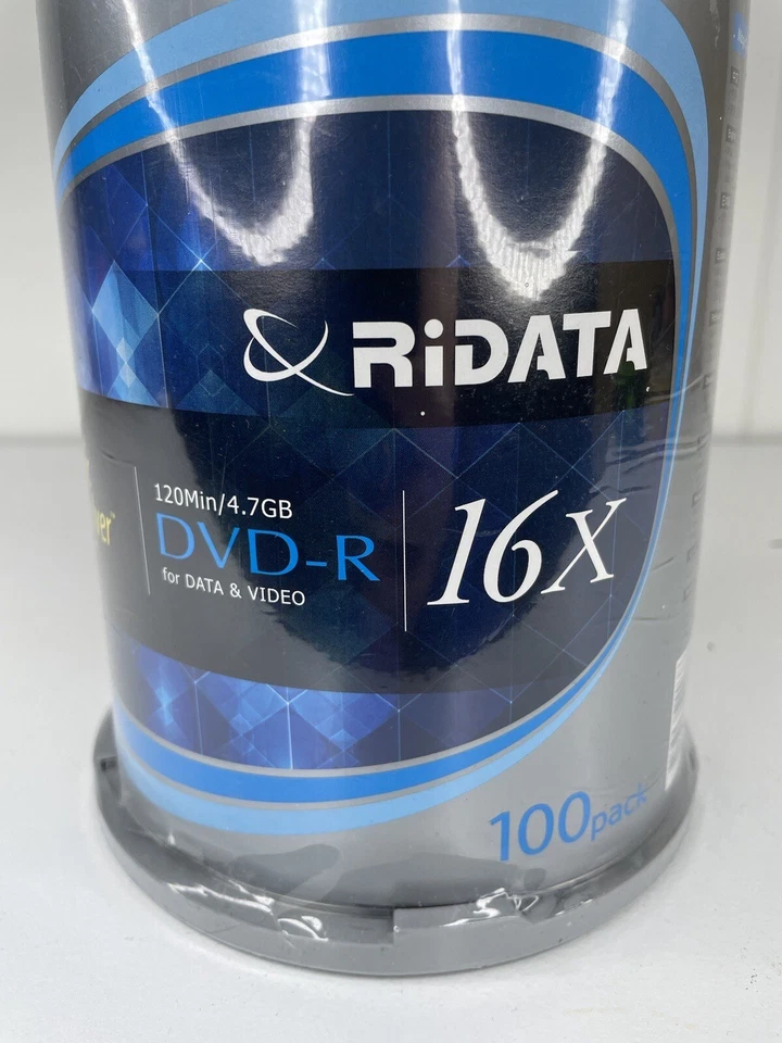 Ridata DVD+R 16X Ridata-S in 100- Piece Cake Box 4.7 GB 120 Min - Image 2 of 4