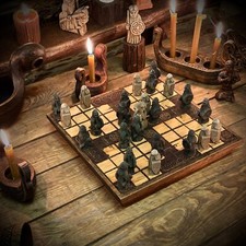 Gioco Tafl vichingo fatto a mano | Hnefatafl | Antico gioco da tavolo di strategia nordica
