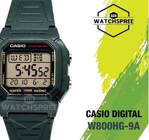 Casio Digital Watch W800HG-9A 4971850876427 | eBay