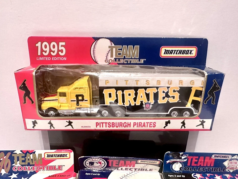 Remolque tractor Matchbox 1/64 Pittsburgh Pirates y autos 1991-1996 Foto 2 de 4
