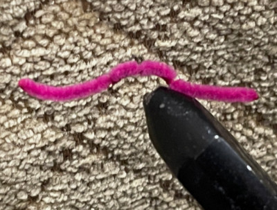 San Juan Worm - 1 Dz Worms - Wet Fly Size 14  Deep Pink Fuchia Trout Flies F756