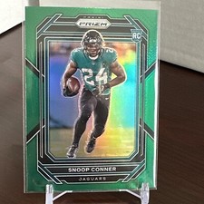 2022 Panini Prizm Football Snoop Conner Green Prizm Rookie RC #345 Jaguars 