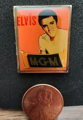 Vintage Elvis Presley Memorabilia RED MGM Pin
