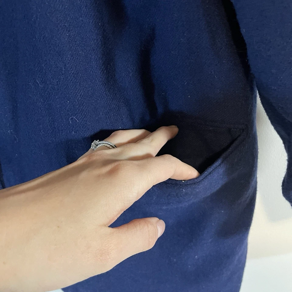 Blazer/chaqueta vintage Classic Expressions azul mezcla lana talla 20w Foto 2 de 4