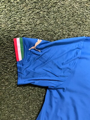 Puma Italy Men's Home Jersey 2014 Legend Buffon #1 - Royal Blue | eBay