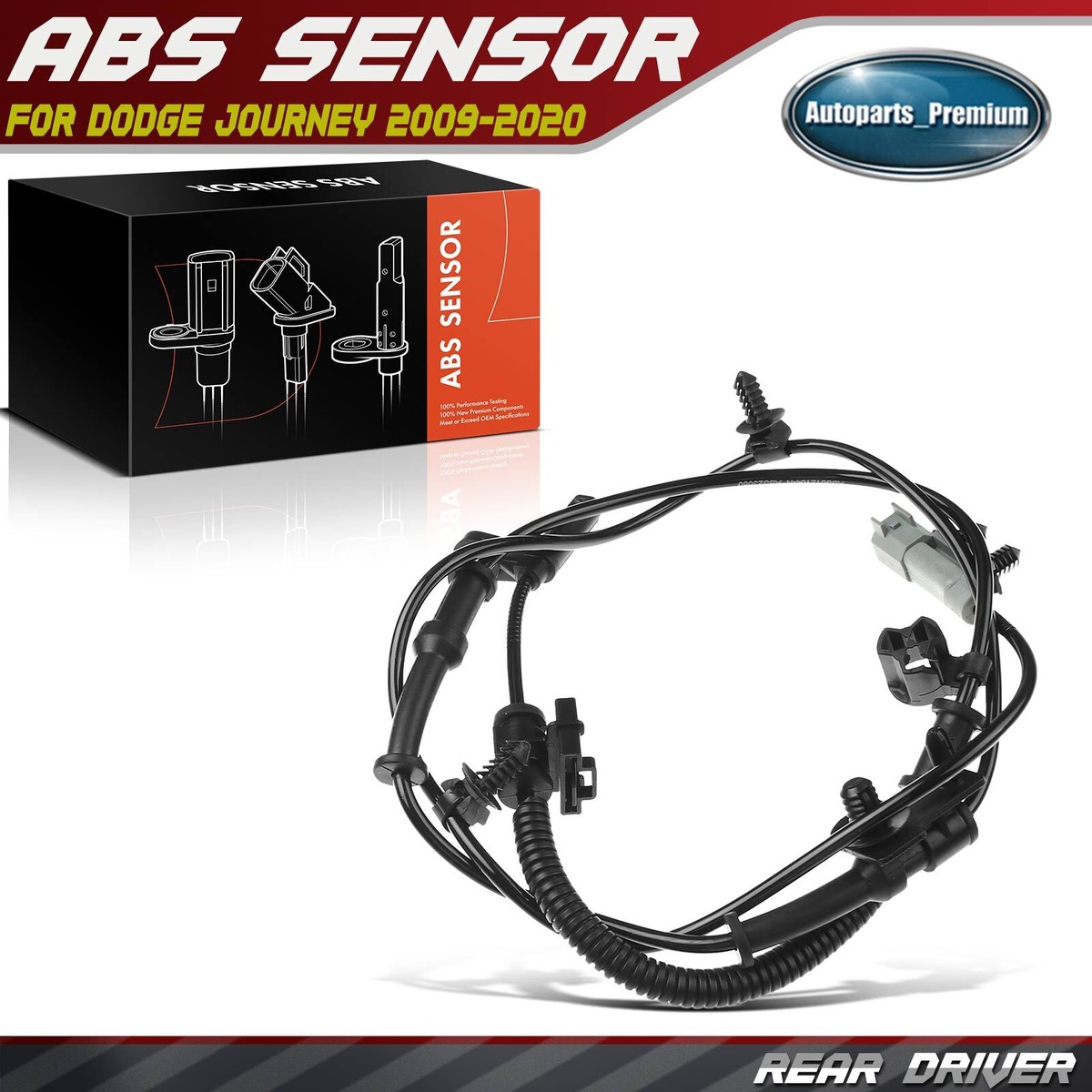 jude79 Rear Left ABS Wheel Speed Sensor for Dodge Challenger Charger 11