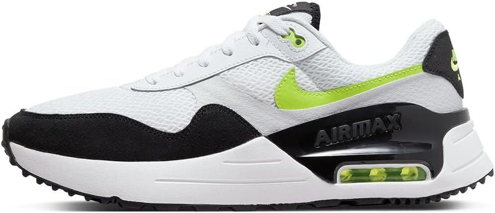 Nike Air Max SYSTM Белый Pure Platinum Volt Черный DM9537-100 sz 10.5 Мужские