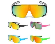 Men Sunglasses UV400 Protection Mirror Reflective Lens Sport Fishing Cover Face