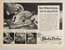 1959 Print Ad Black & Decker Utility Power Saws Towson,Maryland
